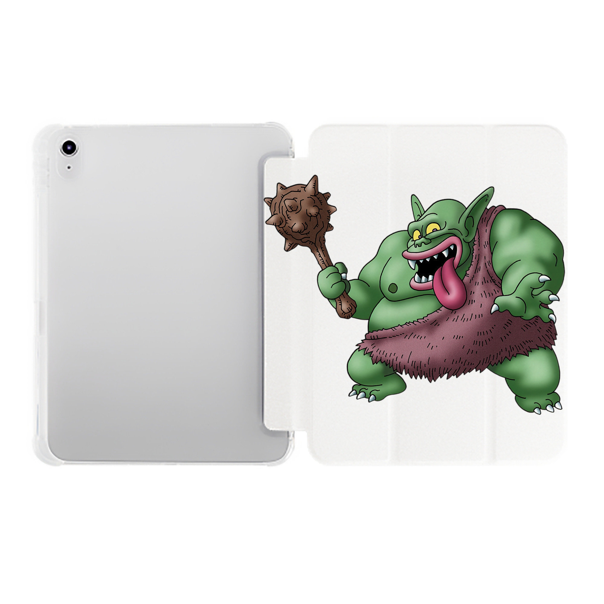 （画像用） ドラゴンクエスト Doragon Kuesuto Dragon Quest IPad ケース ペン収納付き 三つ折りスタンド PUレザー×シリコン 対応機種9.5/10.5/10.9インチ